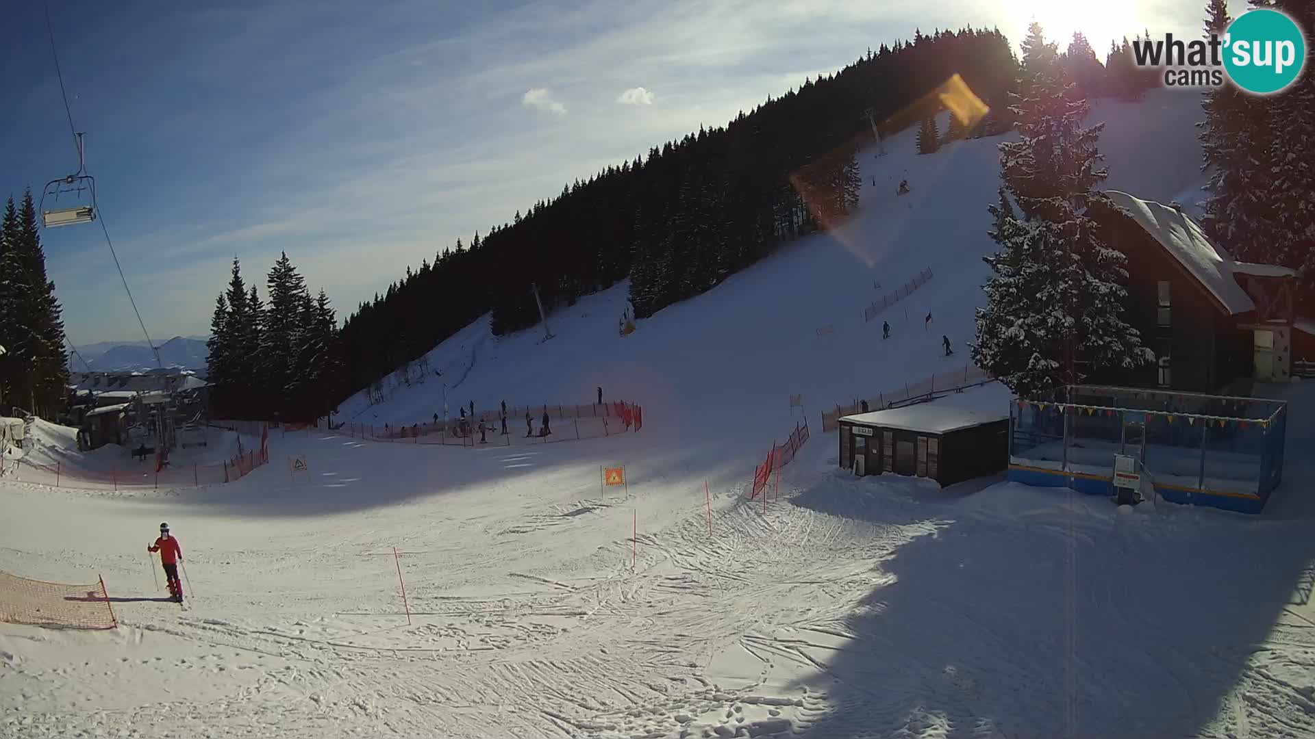 GOLTE skijalište web kamera – pogled na Medvedjak – Slovenija