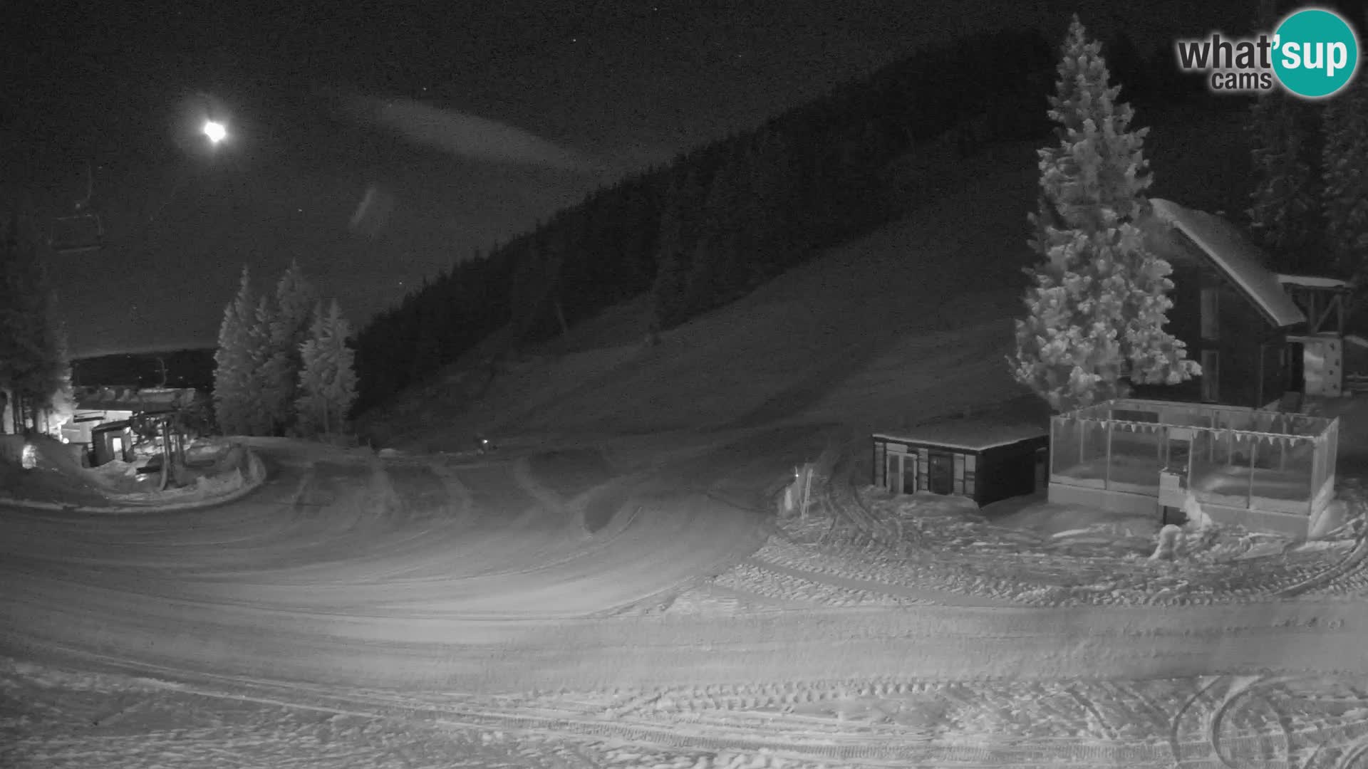 Cámara web en vivo de la estación de esquí GOLTE – vista a Medvedjak – Eslovenia