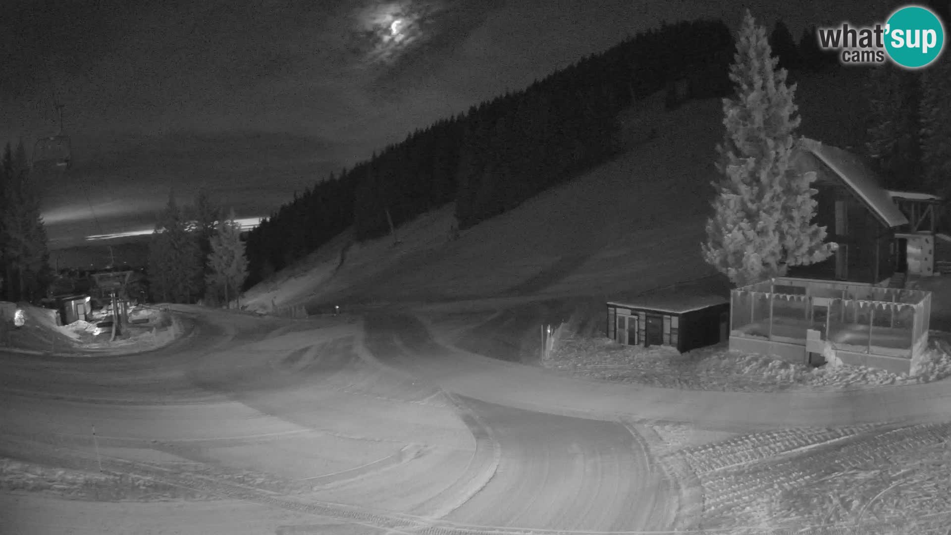 Cámara web en vivo de la estación de esquí GOLTE – vista a Medvedjak – Eslovenia