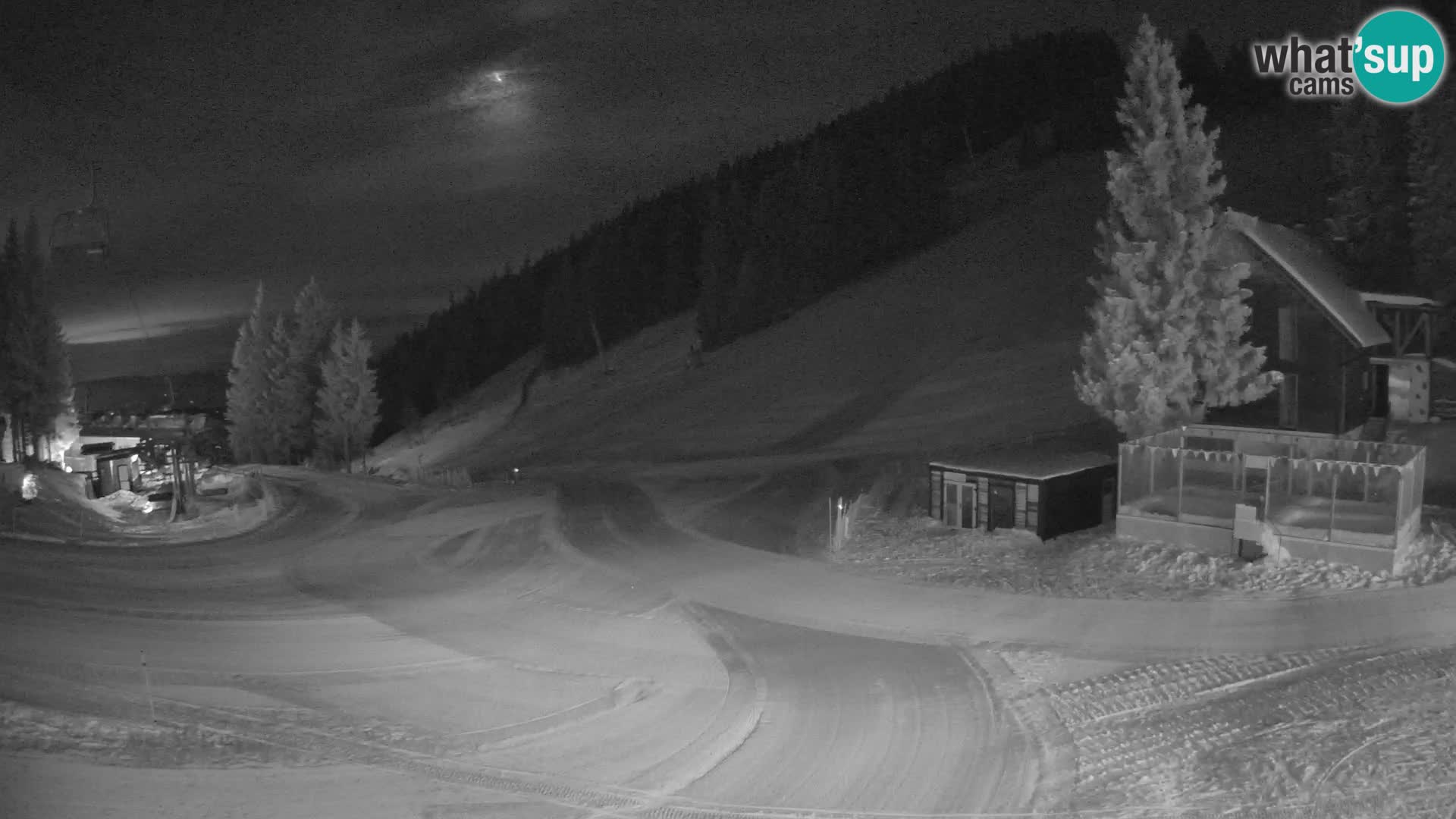 Cámara web en vivo de la estación de esquí GOLTE – vista a Medvedjak – Eslovenia