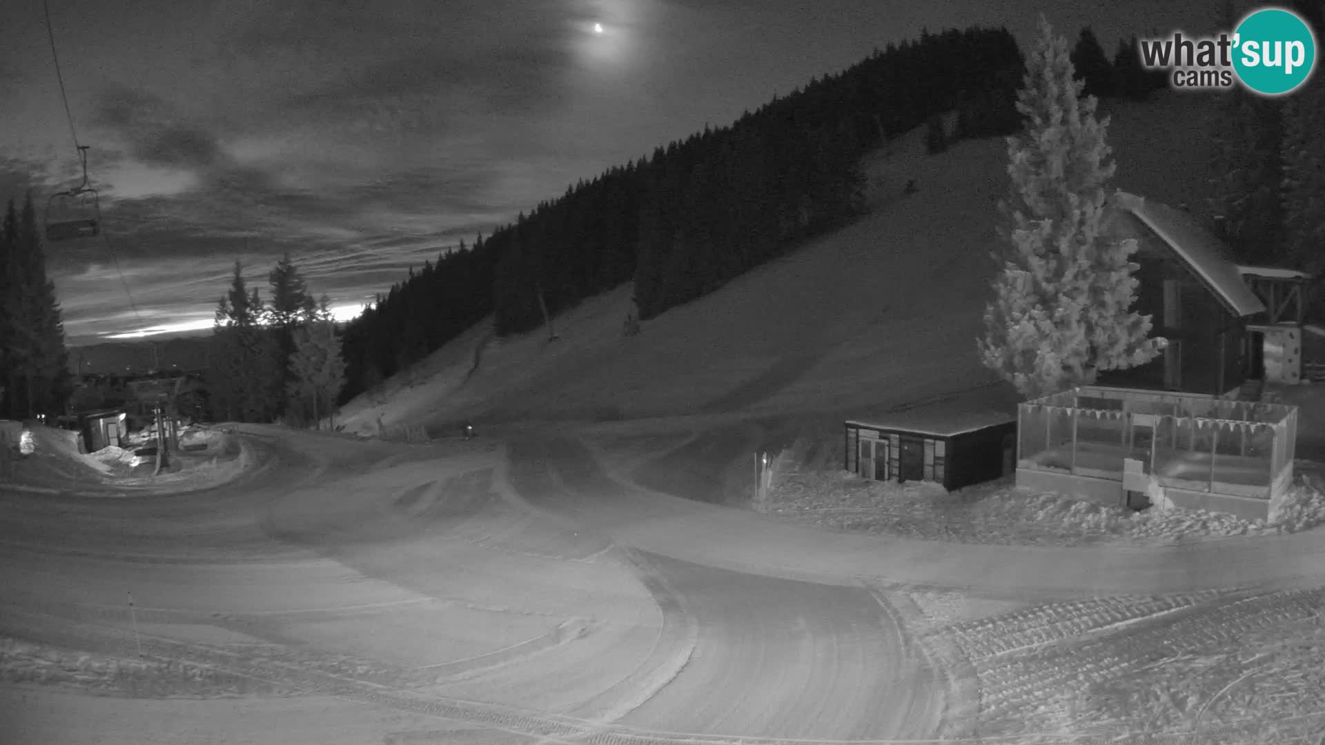 Cámara web en vivo de la estación de esquí GOLTE – vista a Medvedjak – Eslovenia