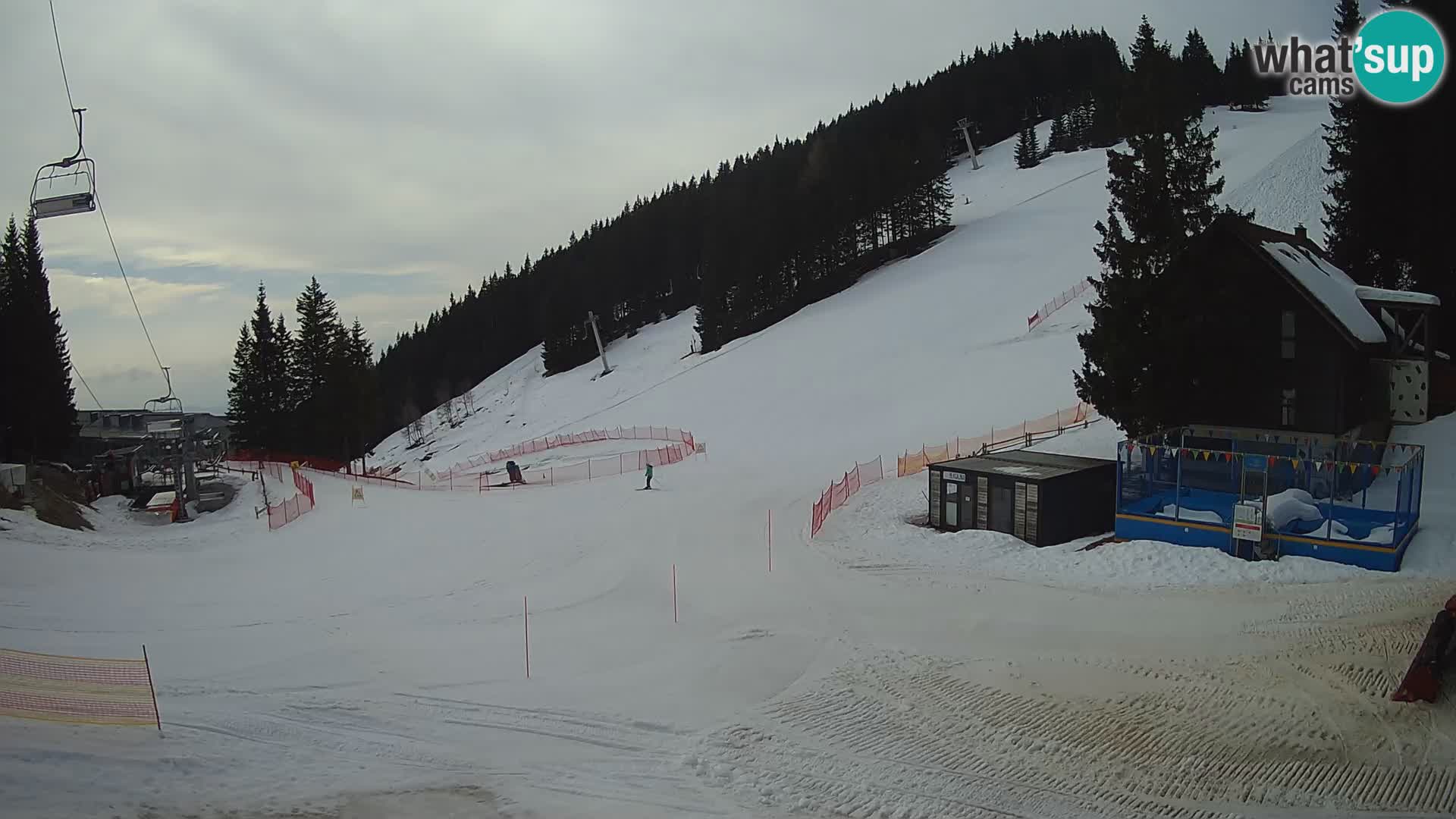 Cámara web en vivo de la estación de esquí GOLTE – vista a Medvedjak – Eslovenia