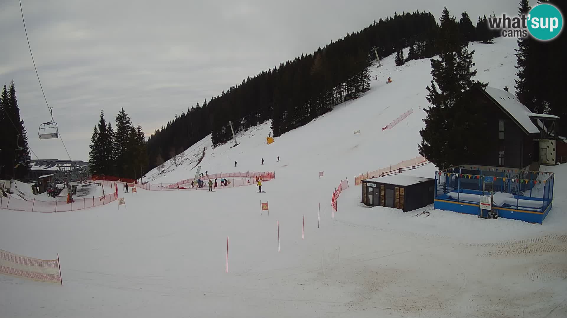 Webcam en direct de la station de ski de GOLTE – vue sur Medvedjak – Slovénie