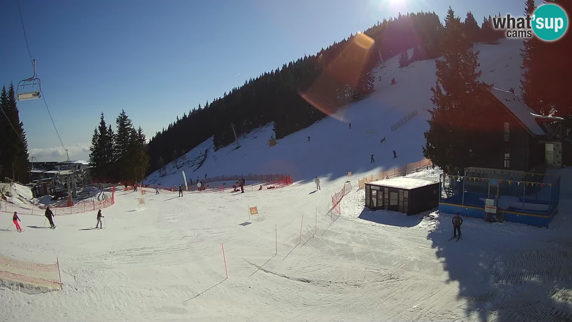Cámara web en vivo de la estación de esquí GOLTE – vista a Medvedjak – Eslovenia