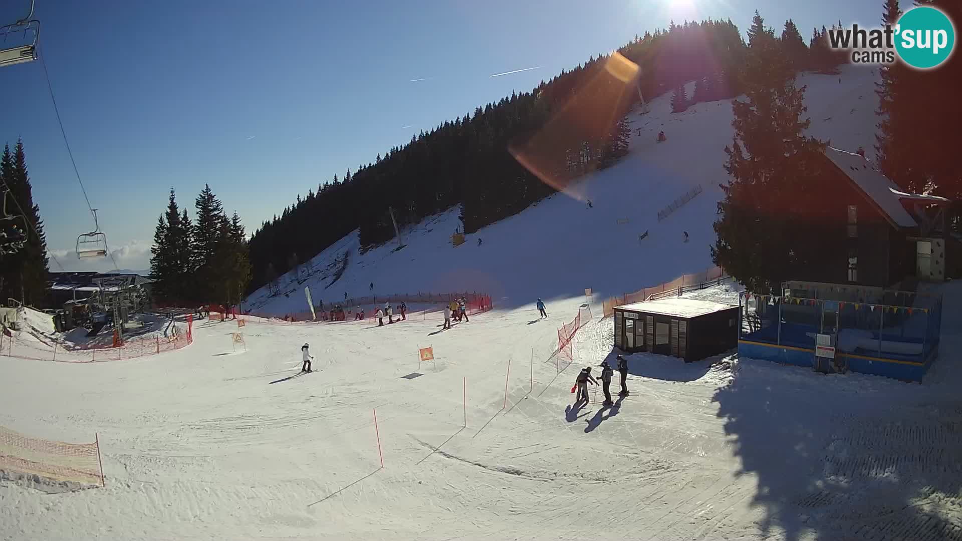 Cámara web en vivo de la estación de esquí GOLTE – vista a Medvedjak – Eslovenia