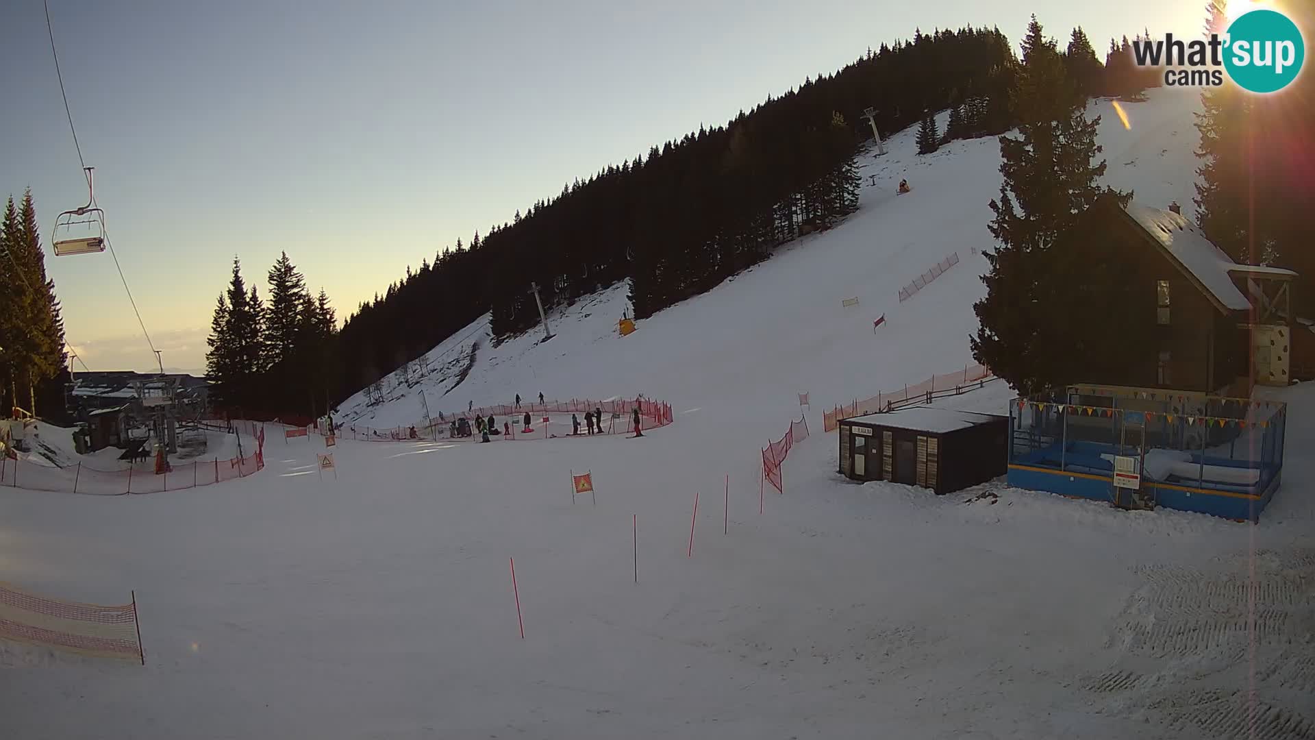 Cámara web en vivo de la estación de esquí GOLTE – vista a Medvedjak – Eslovenia