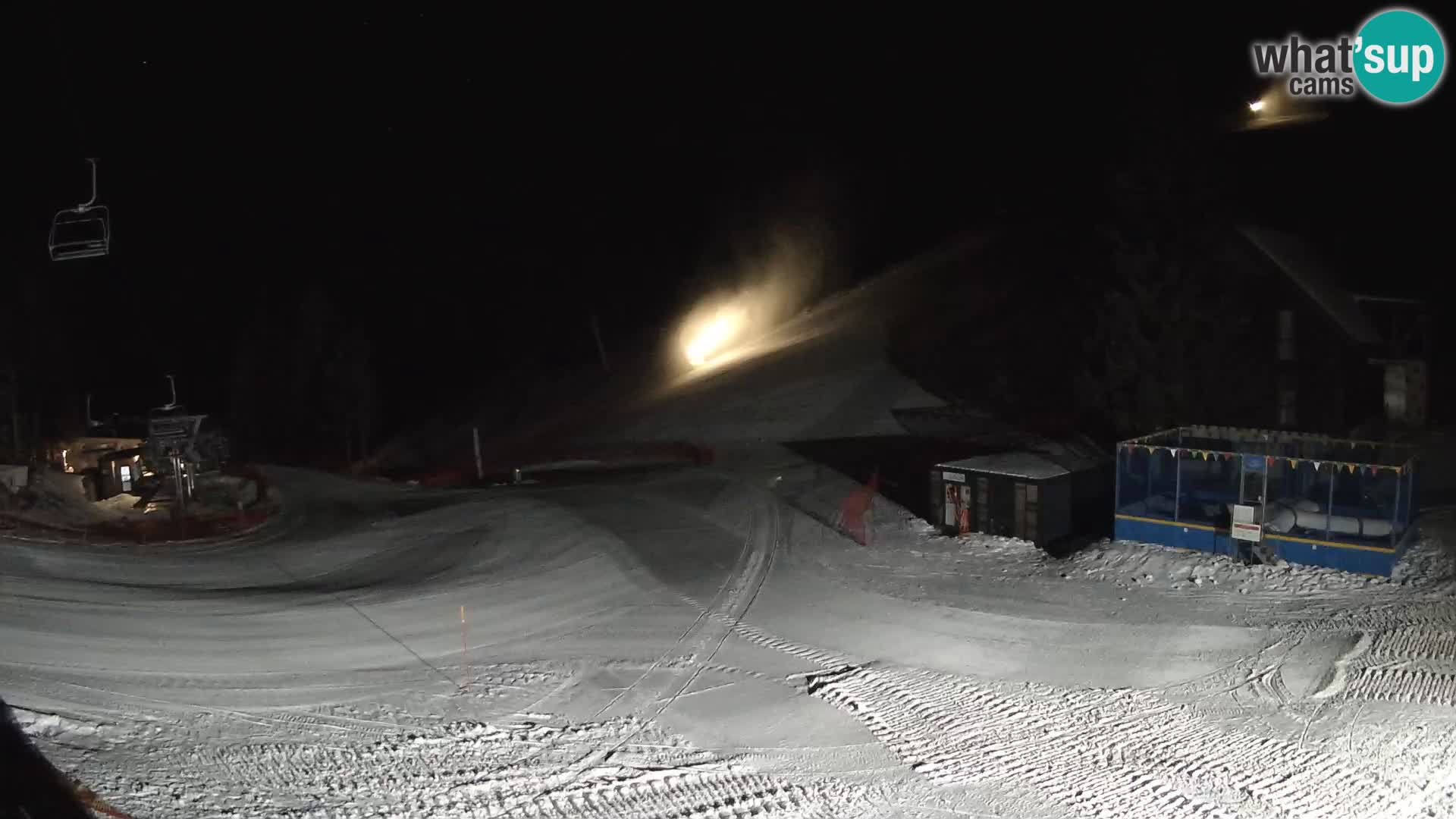 GOLTE skijalište web kamera – pogled na Medvedjak – Slovenija