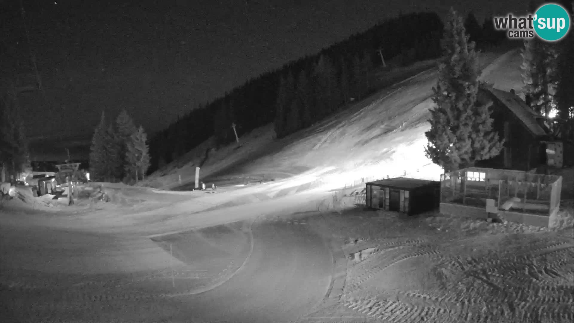 Cámara web en vivo de la estación de esquí GOLTE – vista a Medvedjak – Eslovenia