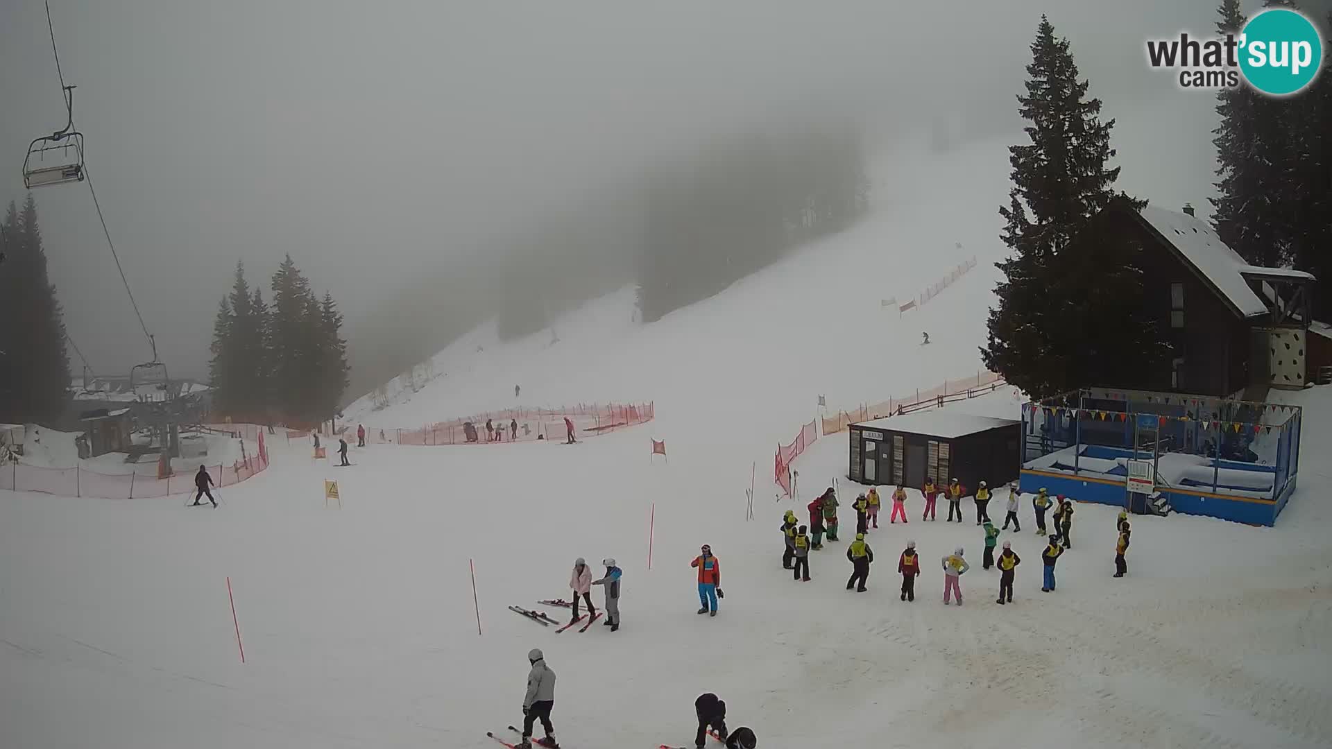 GOLTE skijalište web kamera – pogled na Medvedjak – Slovenija