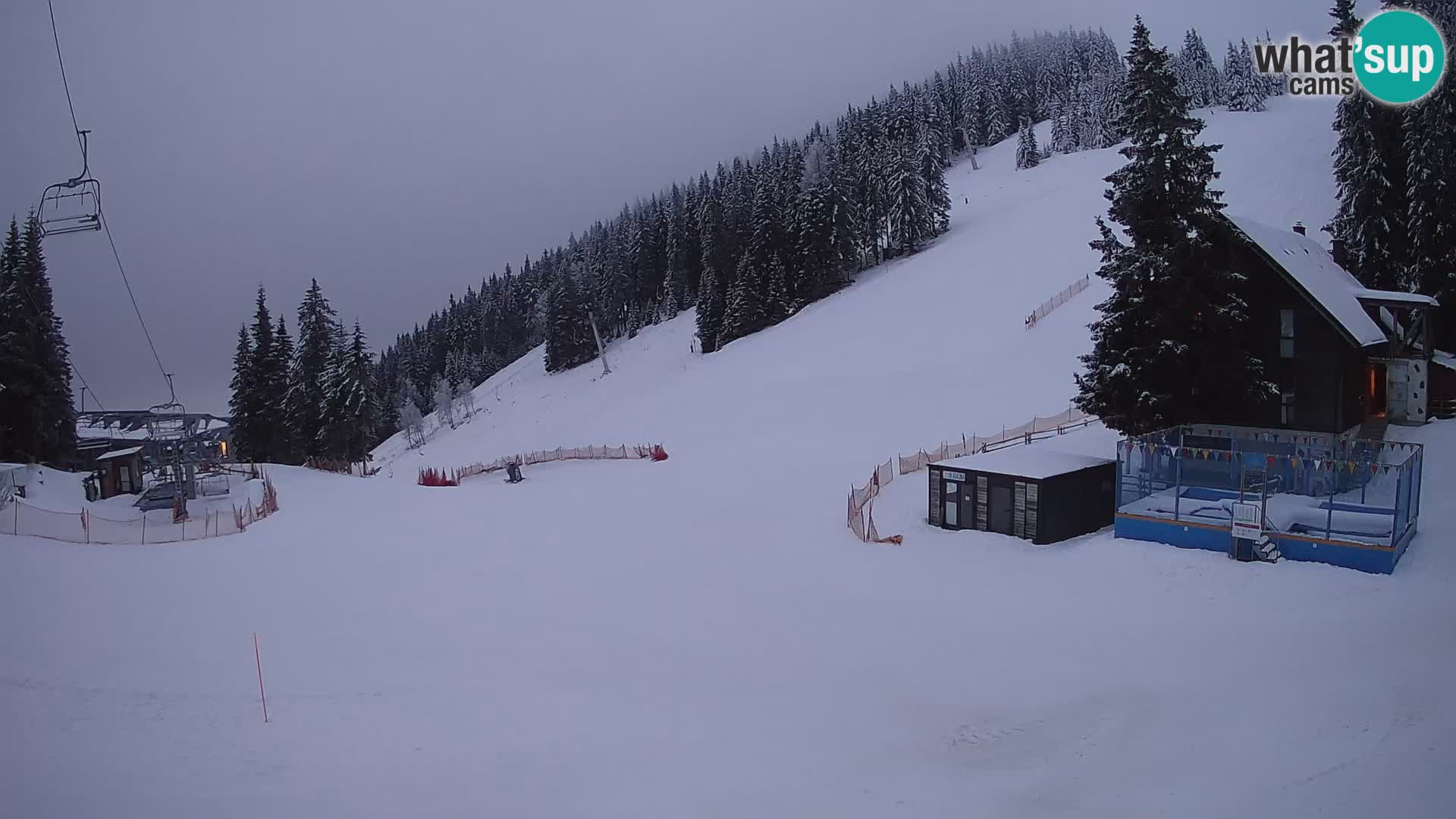 Webcam en direct de la station de ski de GOLTE – vue sur Medvedjak – Slovénie