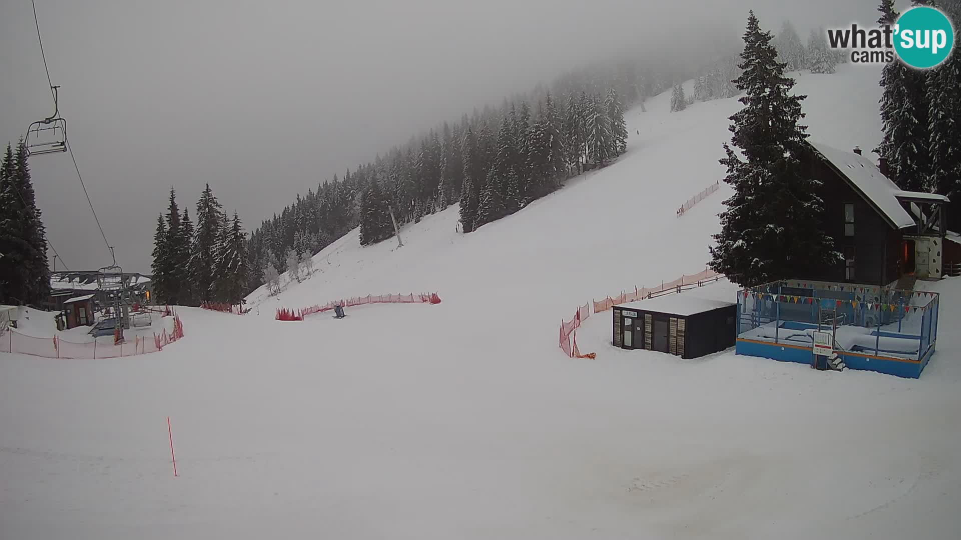 Cámara web en vivo de la estación de esquí GOLTE – vista a Medvedjak – Eslovenia