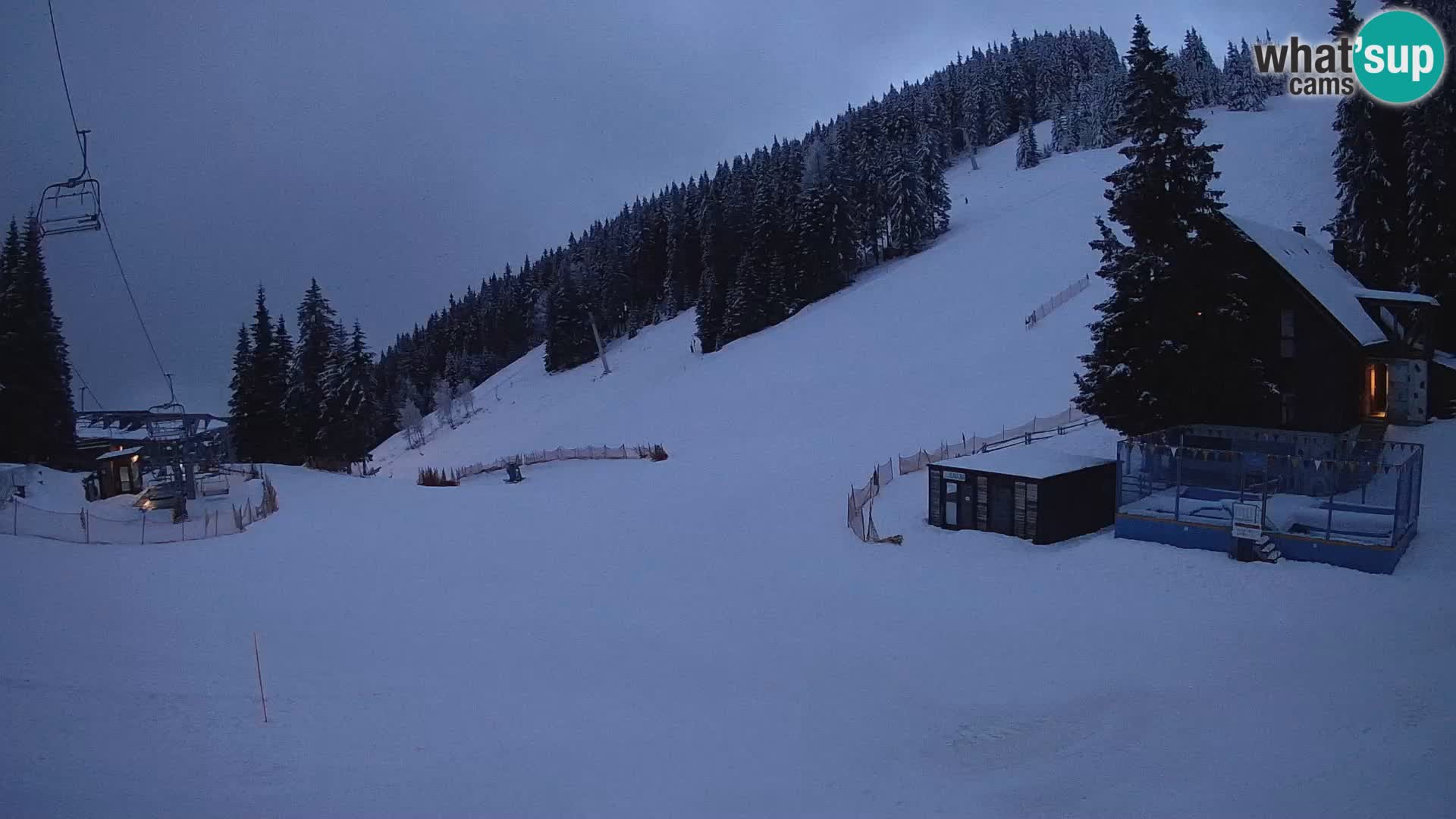 GOLTE Ski resort live webcam – view to Medvedjak – Slovenia