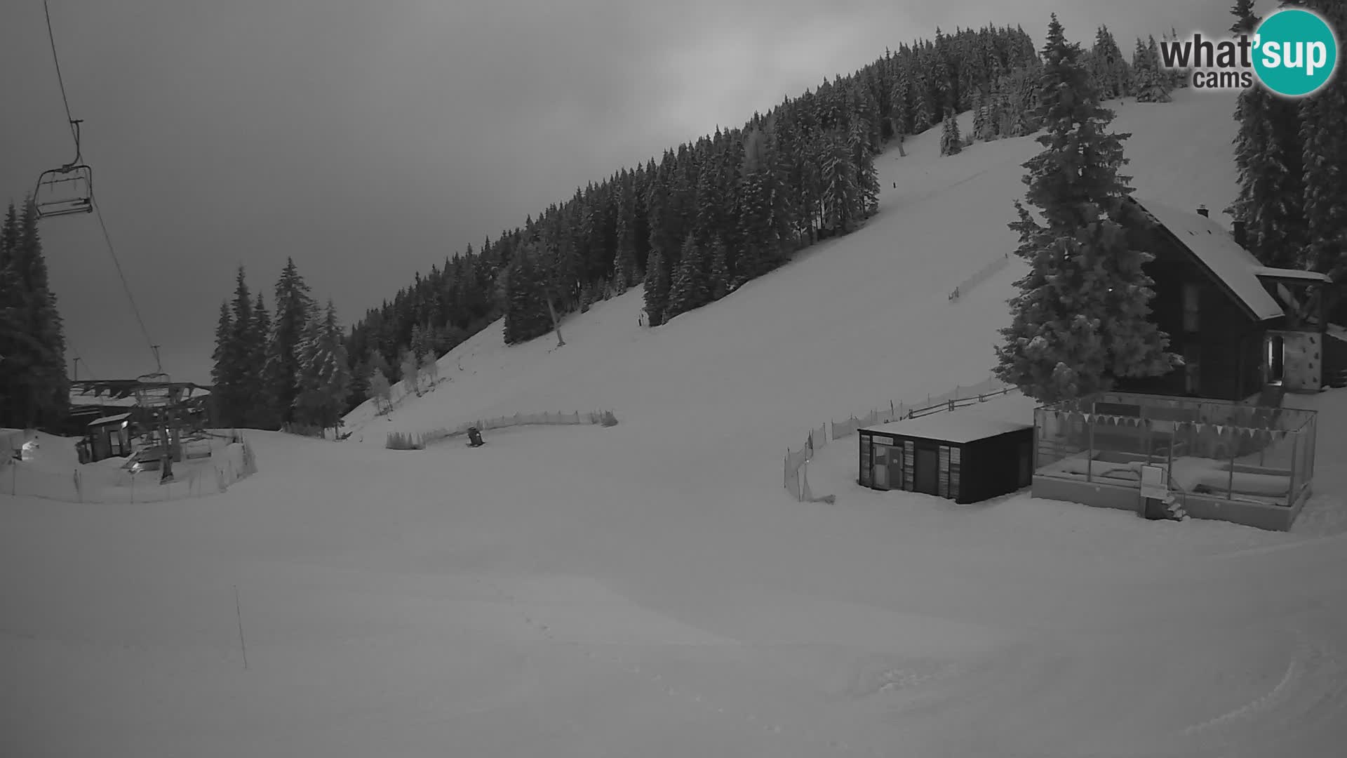 Cámara web en vivo de la estación de esquí GOLTE – vista a Medvedjak – Eslovenia