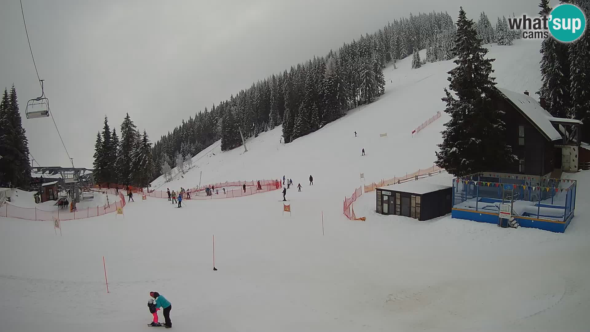 Webcam en direct de la station de ski de GOLTE – vue sur Medvedjak – Slovénie