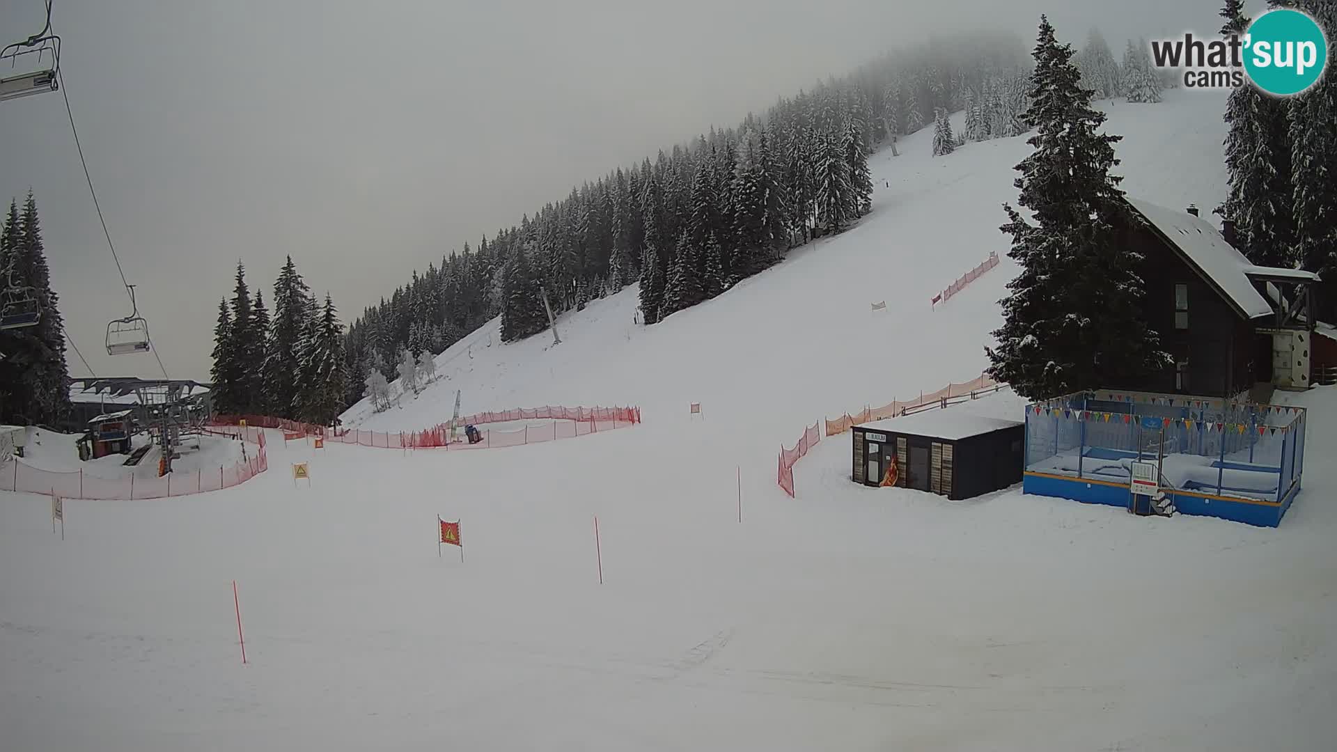 GOLTE Ski resort live webcam – view to Medvedjak – Slovenia