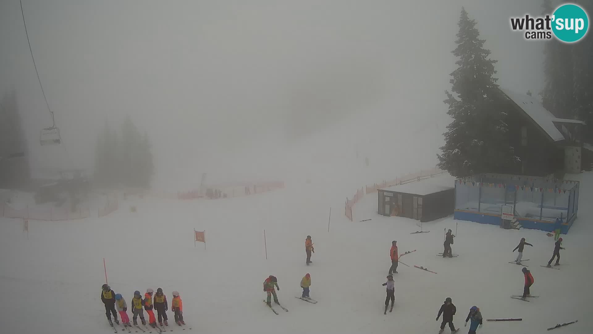 Cámara web en vivo de la estación de esquí GOLTE – vista a Medvedjak – Eslovenia