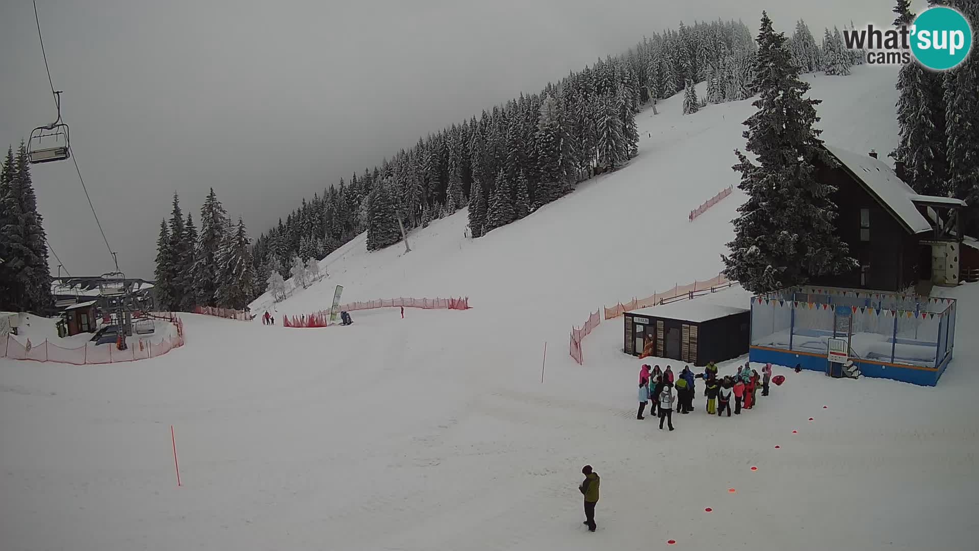GOLTE Ski resort live webcam – view to Medvedjak – Slovenia