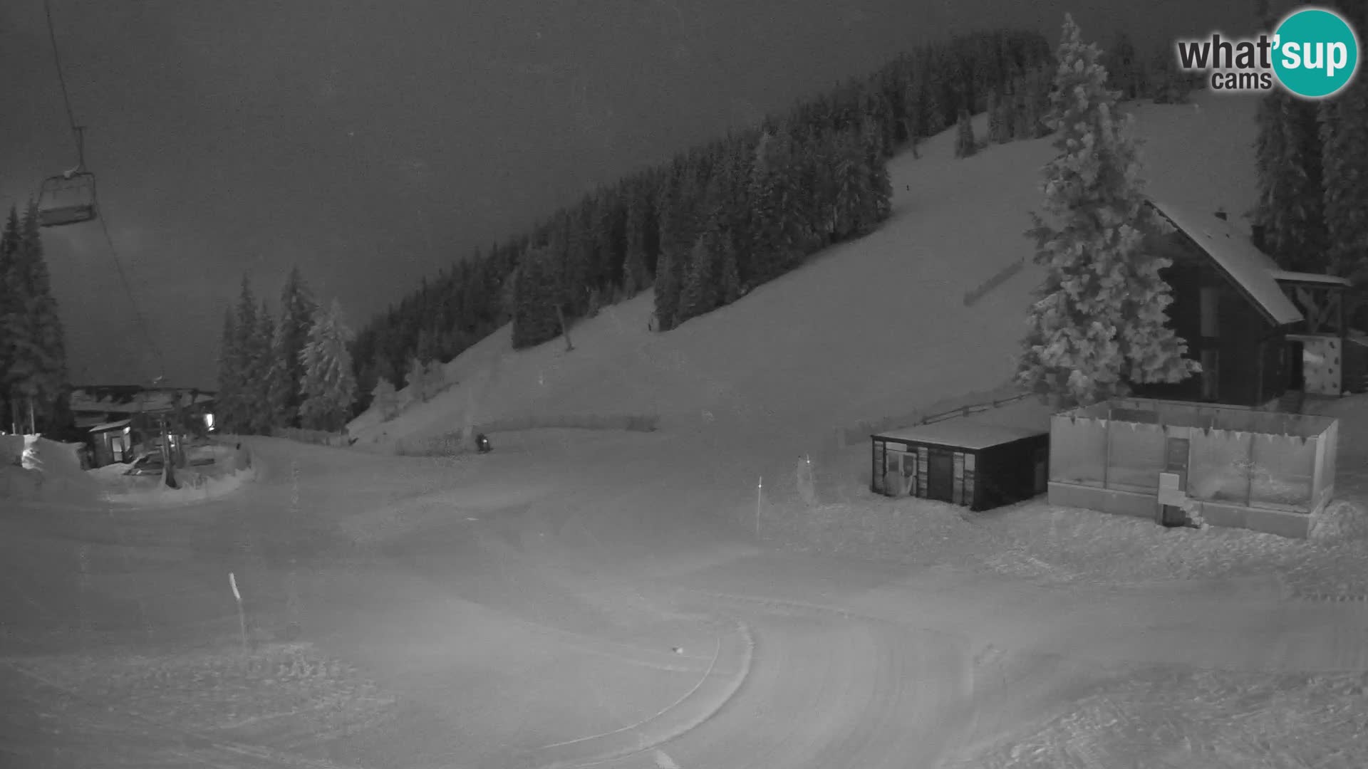 Cámara web en vivo de la estación de esquí GOLTE – vista a Medvedjak – Eslovenia