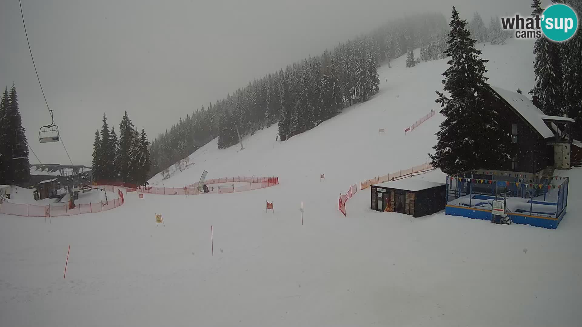 GOLTE Ski resort live webcam – view to Medvedjak – Slovenia