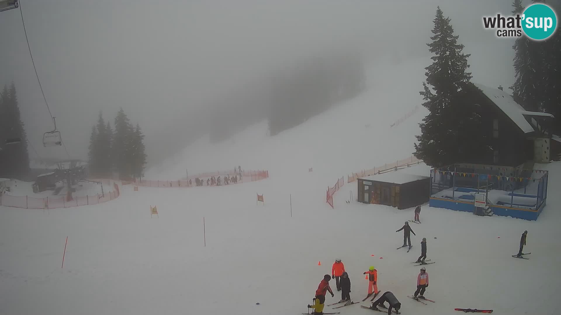 Cámara web en vivo de la estación de esquí GOLTE – vista a Medvedjak – Eslovenia