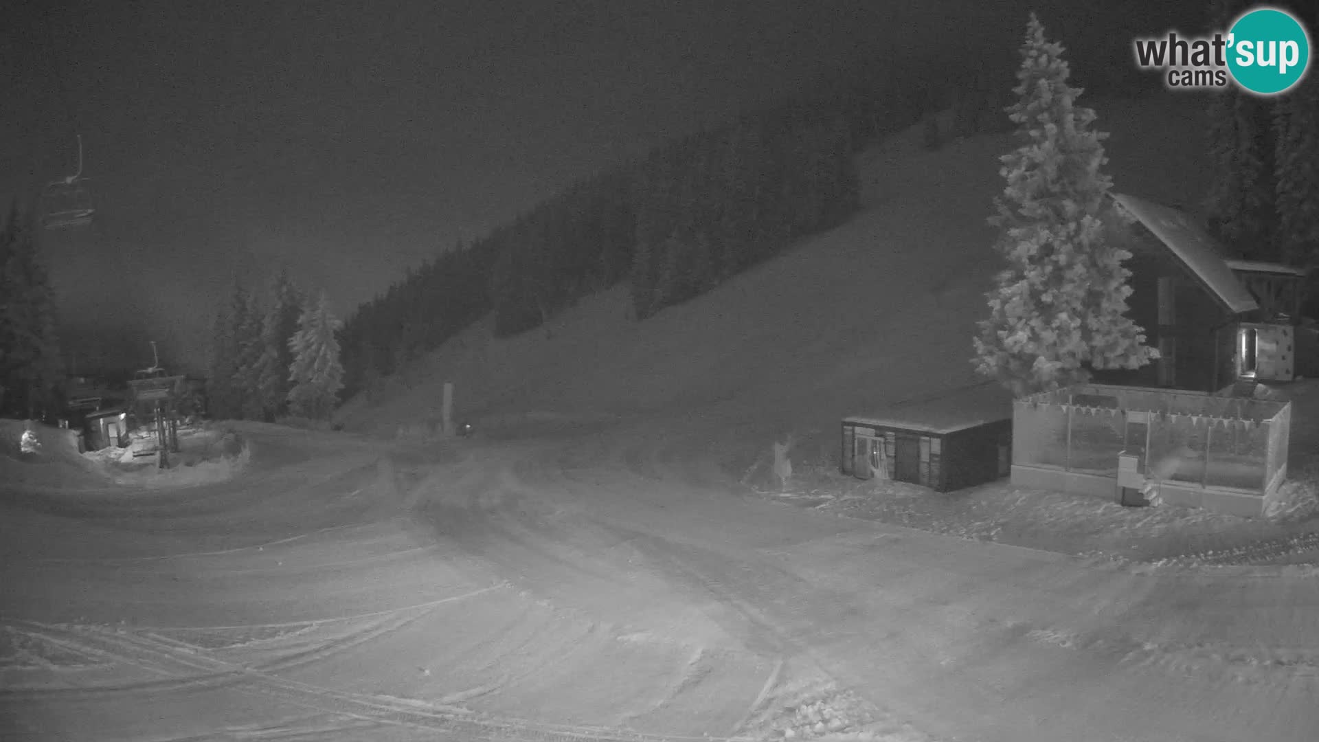 Cámara web en vivo de la estación de esquí GOLTE – vista a Medvedjak – Eslovenia