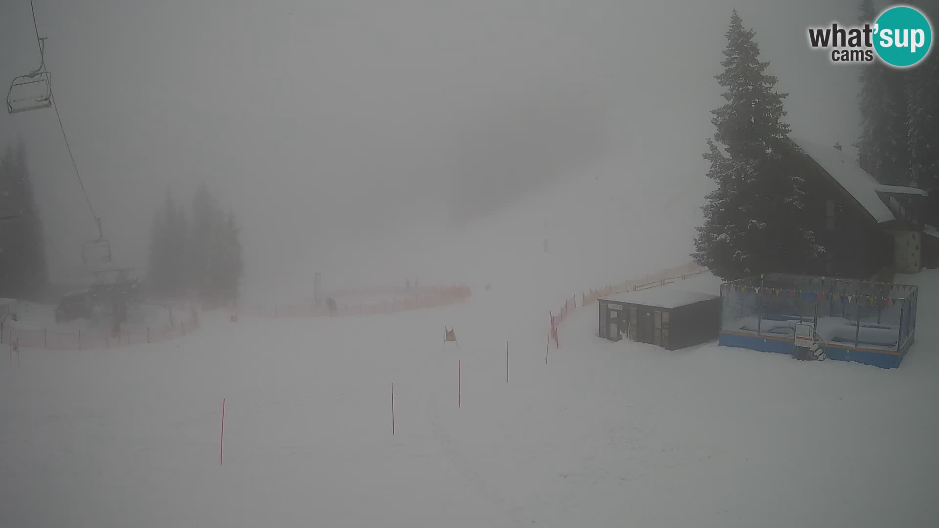Cámara web en vivo de la estación de esquí GOLTE – vista a Medvedjak – Eslovenia