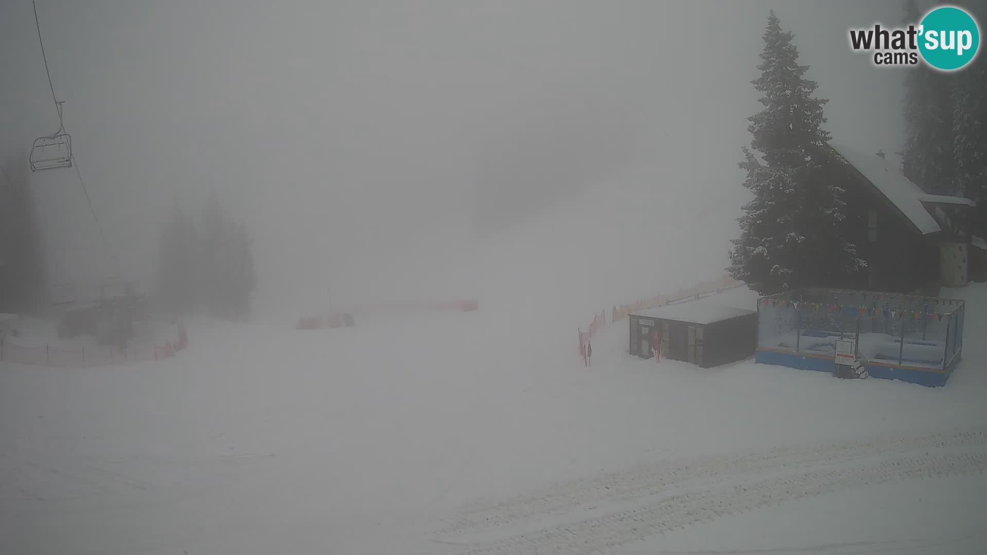 Cámara web en vivo de la estación de esquí GOLTE – vista a Medvedjak – Eslovenia