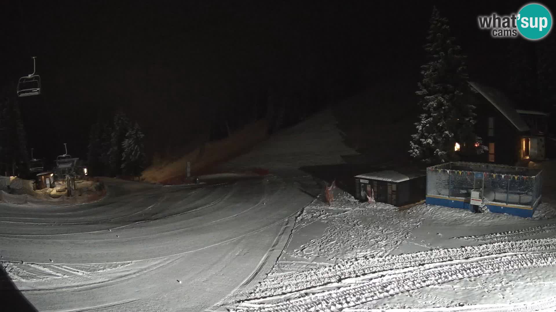 GOLTE skijalište web kamera – pogled na Medvedjak – Slovenija