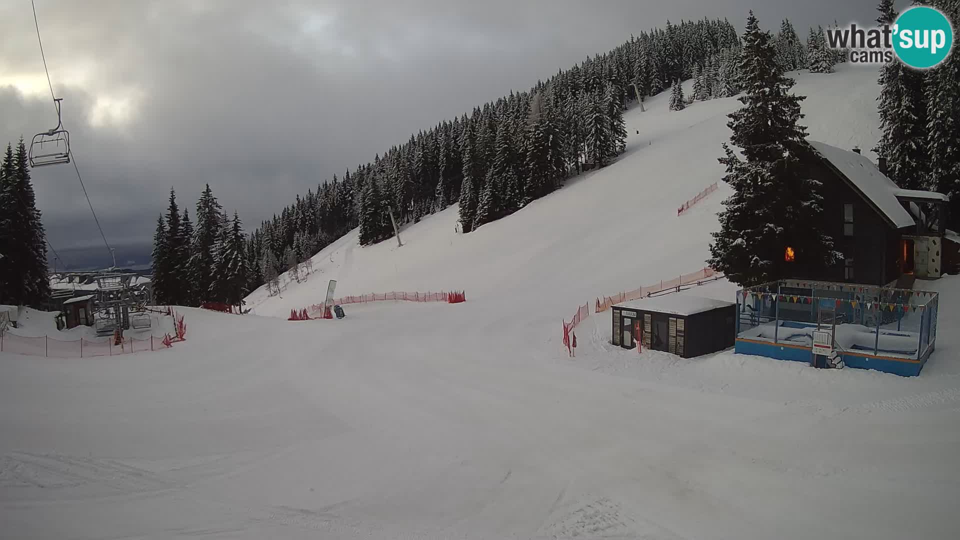 GOLTE Ski resort live webcam – view to Medvedjak – Slovenia
