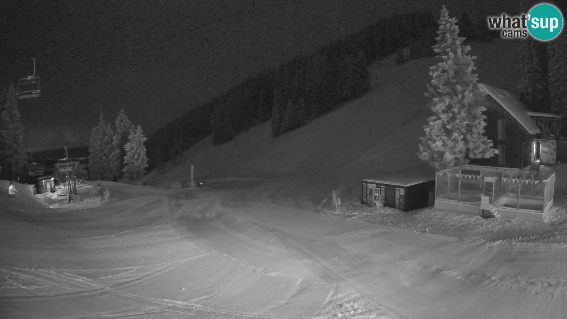 Cámara web en vivo de la estación de esquí GOLTE – vista a Medvedjak – Eslovenia