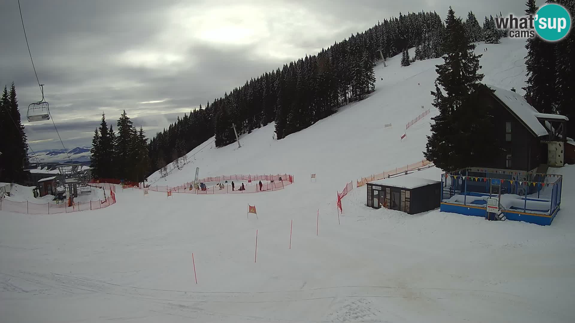 GOLTE Ski resort live webcam – view to Medvedjak – Slovenia