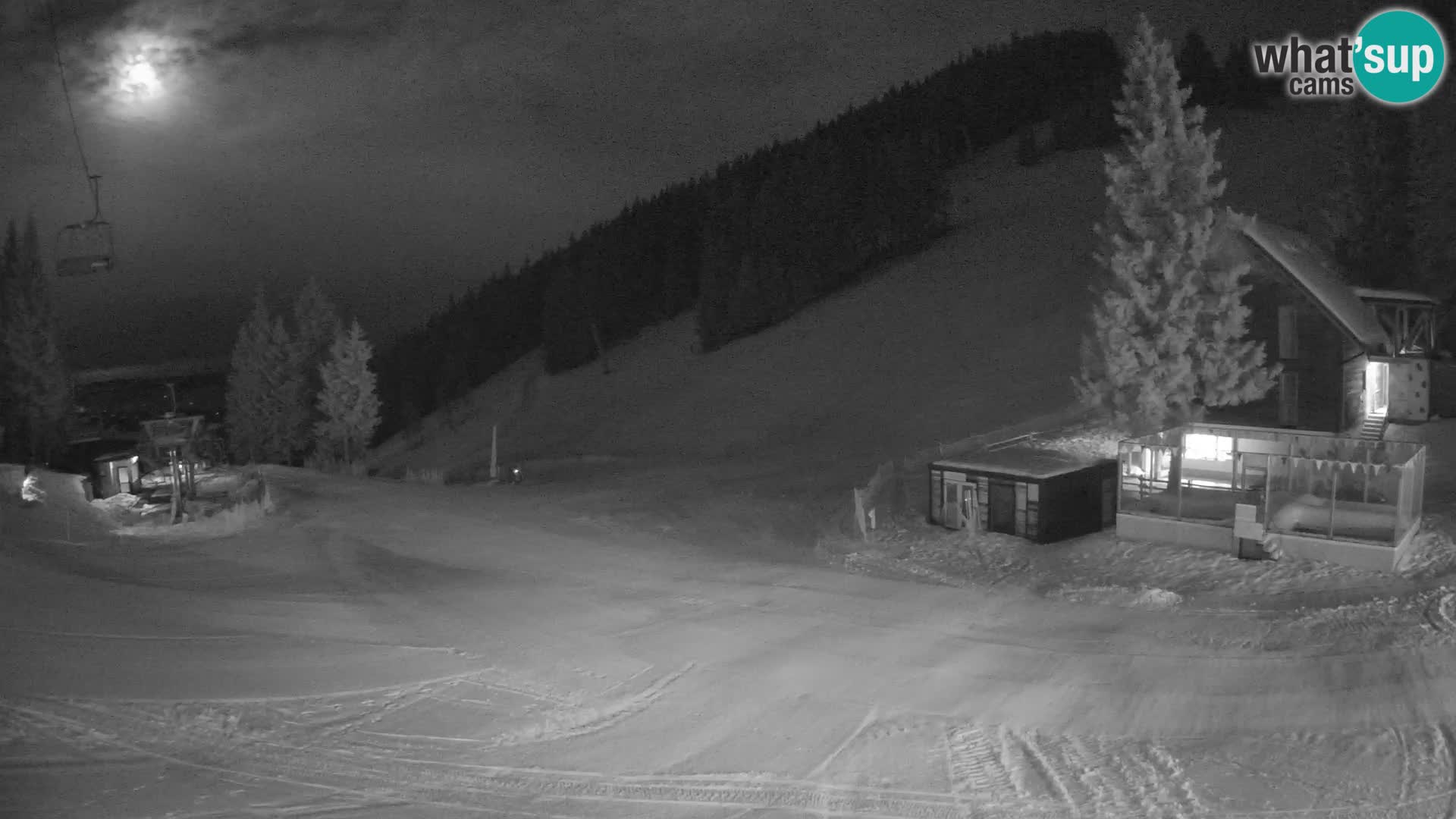 Cámara web en vivo de la estación de esquí GOLTE – vista a Medvedjak – Eslovenia