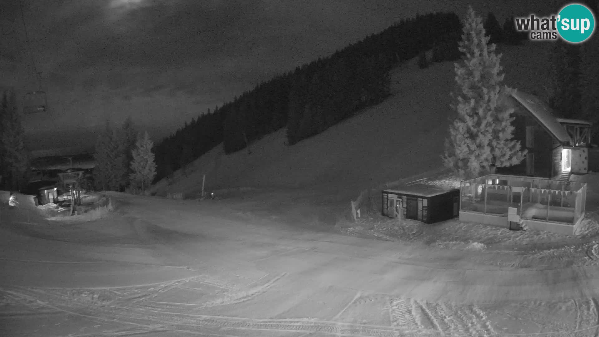 Cámara web en vivo de la estación de esquí GOLTE – vista a Medvedjak – Eslovenia