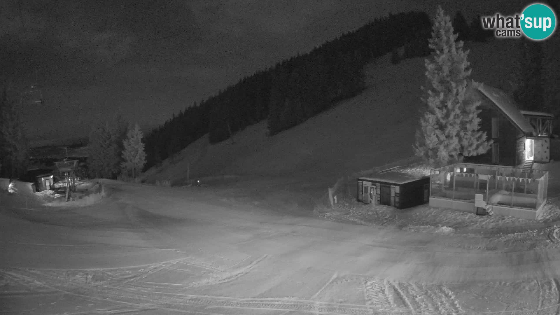 Cámara web en vivo de la estación de esquí GOLTE – vista a Medvedjak – Eslovenia