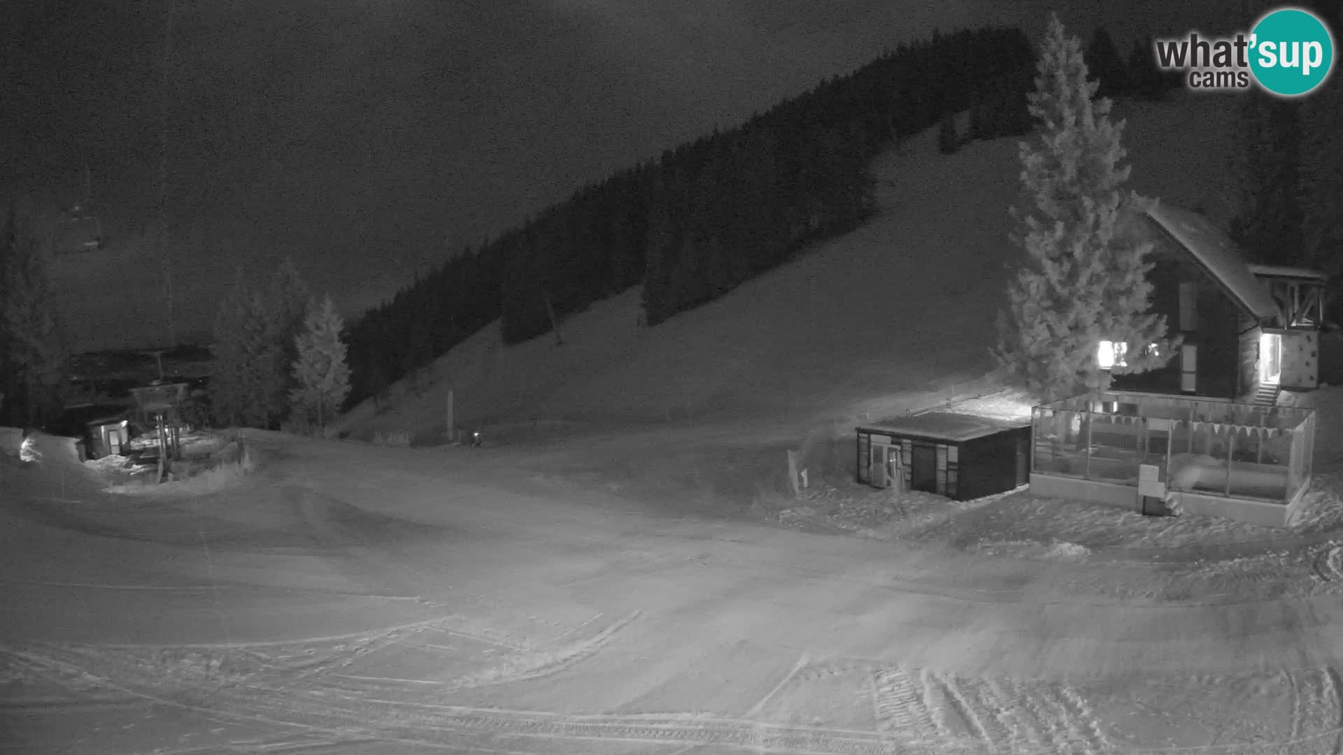 Spletna kamera smučišča GOLTE v živo – pogled na Medvedjak