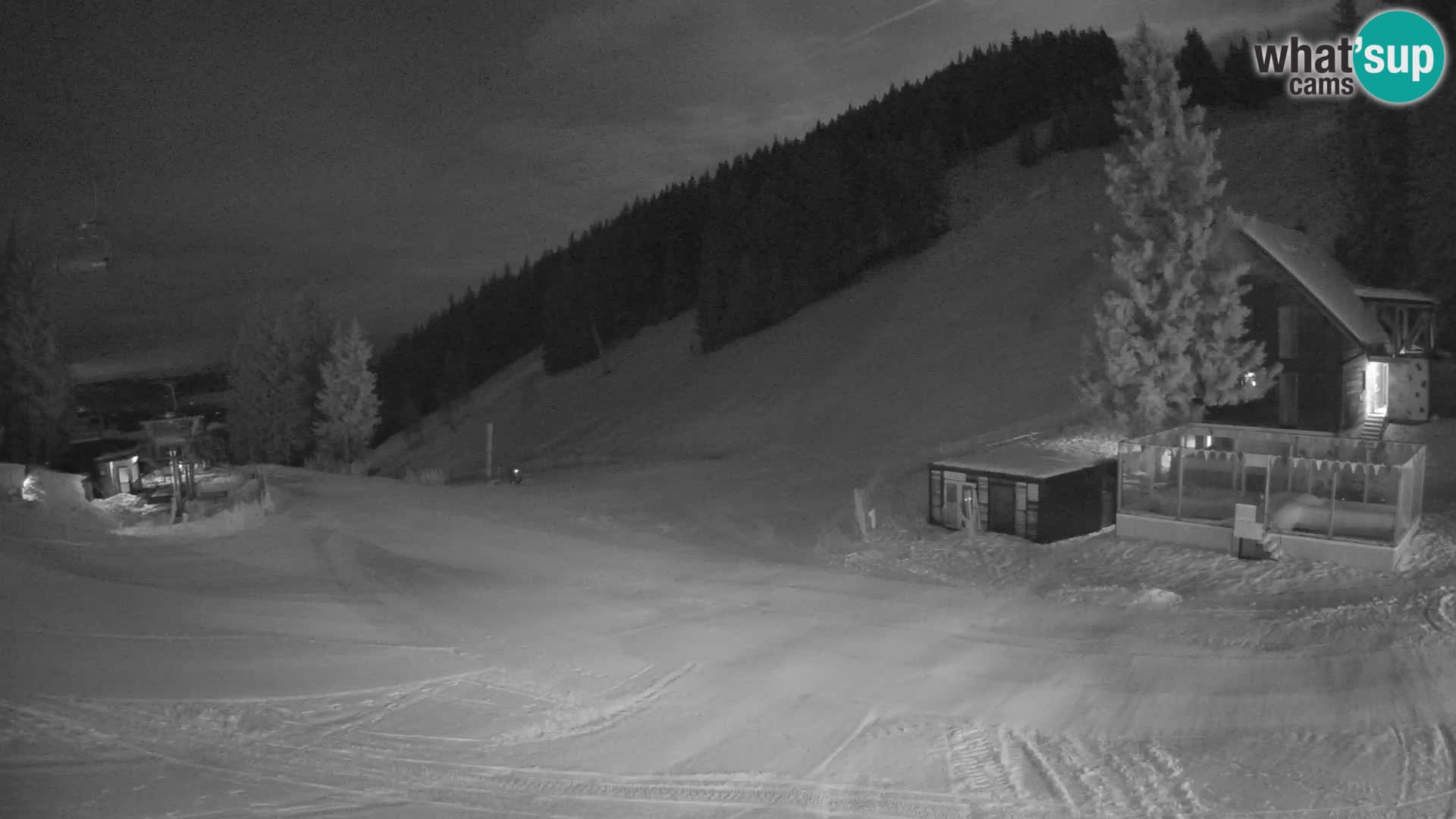 Cámara web en vivo de la estación de esquí GOLTE – vista a Medvedjak – Eslovenia