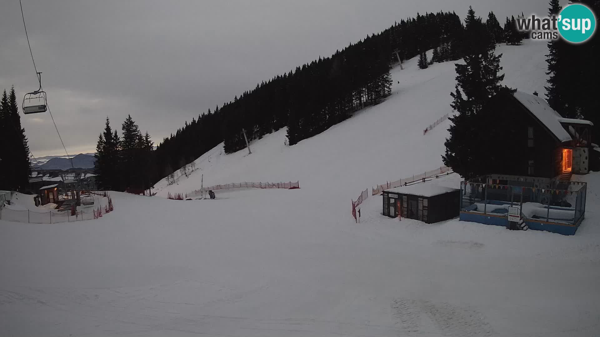 GOLTE Ski resort live webcam – view to Medvedjak – Slovenia