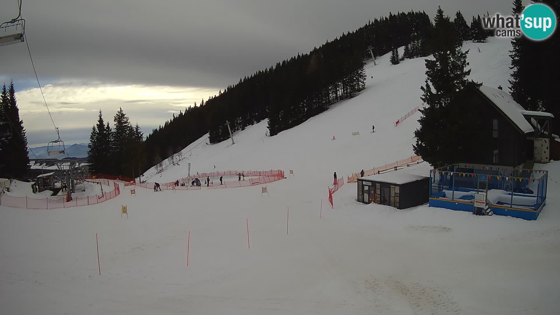 GOLTE skijalište web kamera – pogled na Medvedjak – Slovenija
