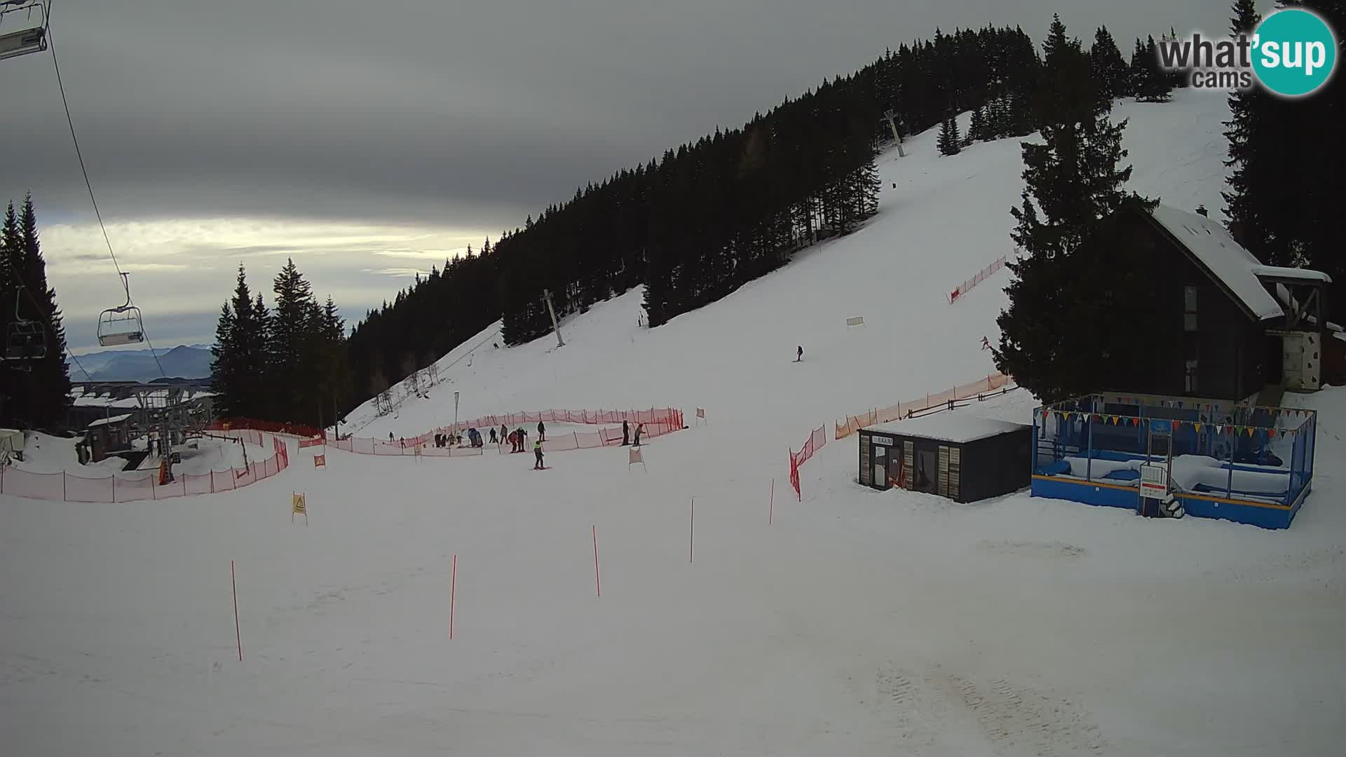 GOLTE Ski resort live webcam – view to Medvedjak – Slovenia