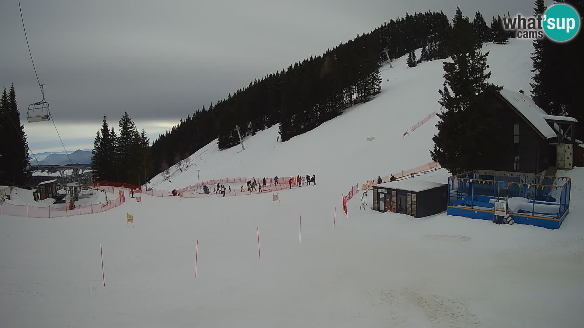 GOLTE Ski resort live webcam – view to Medvedjak – Slovenia