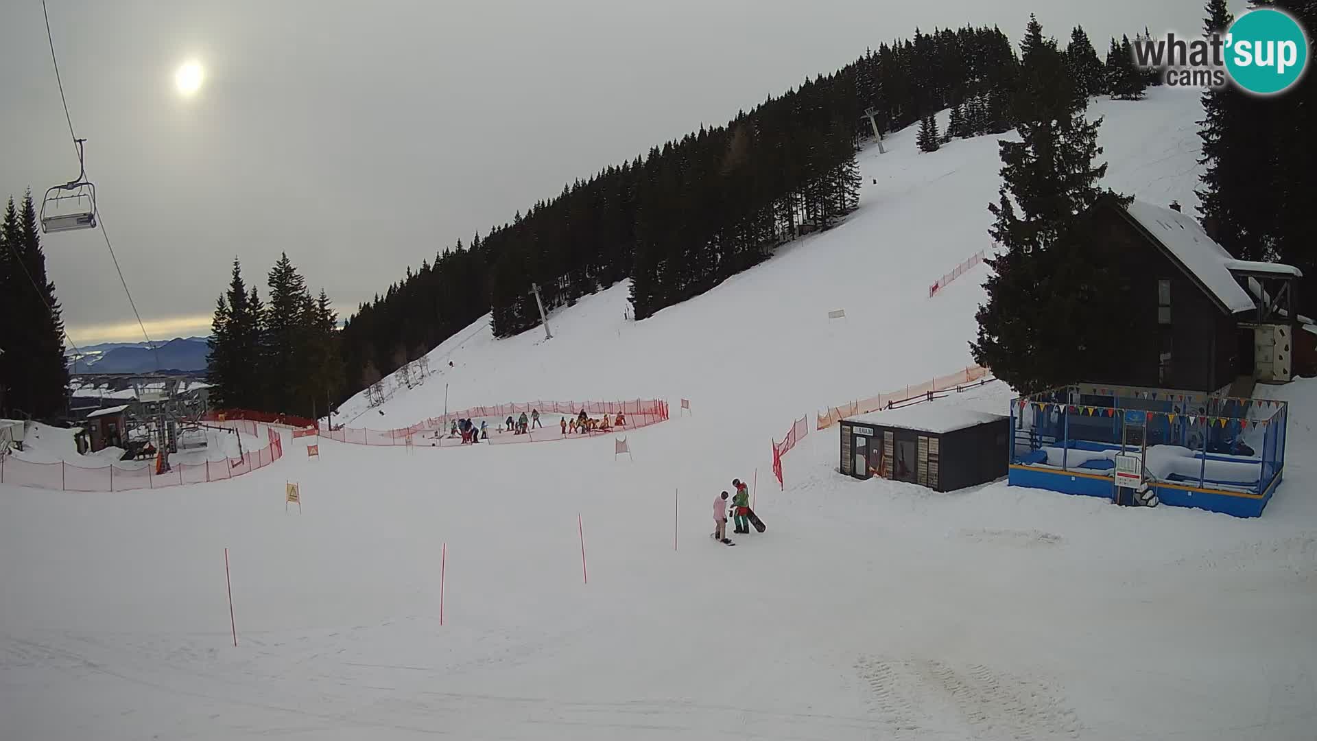 Cámara web en vivo de la estación de esquí GOLTE – vista a Medvedjak – Eslovenia