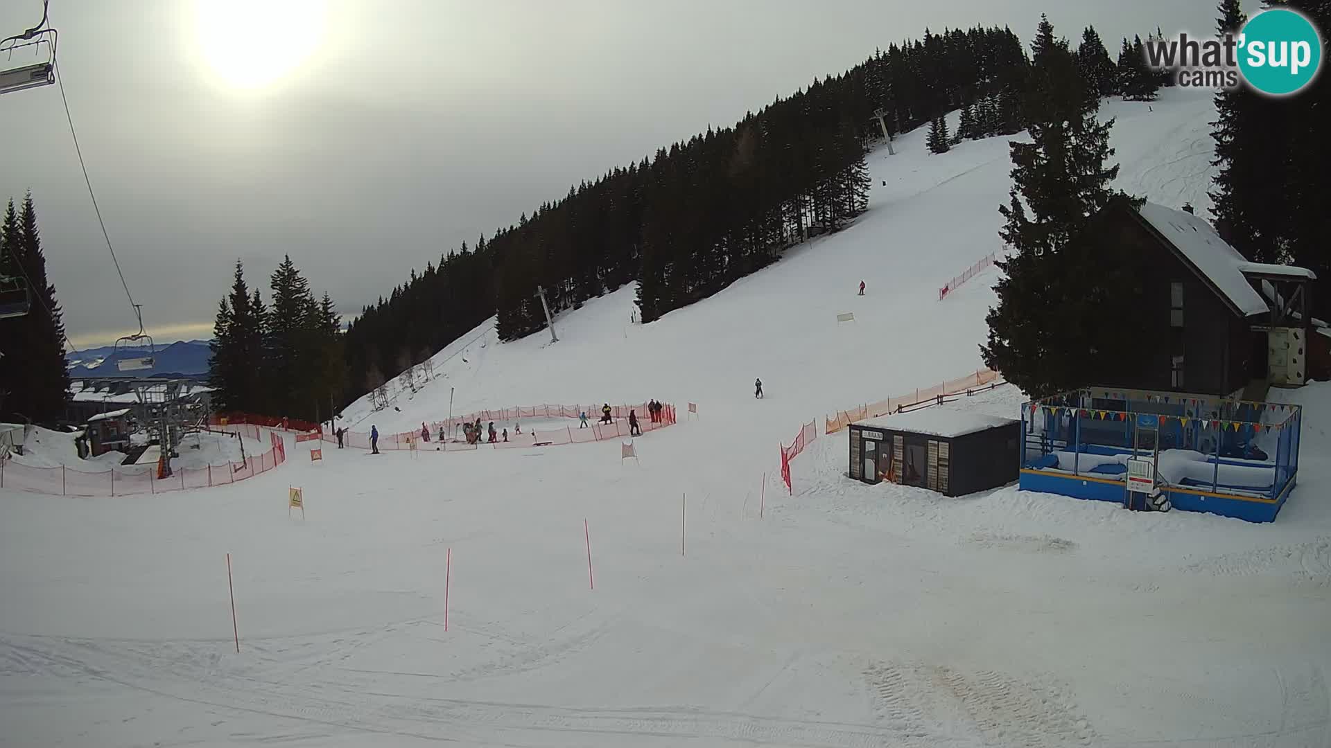 Cámara web en vivo de la estación de esquí GOLTE – vista a Medvedjak – Eslovenia