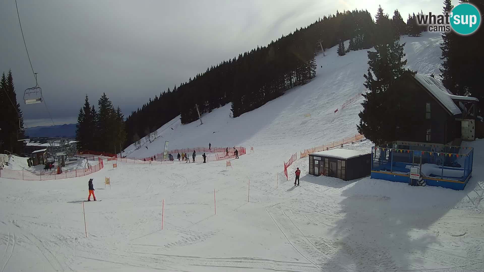 Cámara web en vivo de la estación de esquí GOLTE – vista a Medvedjak – Eslovenia