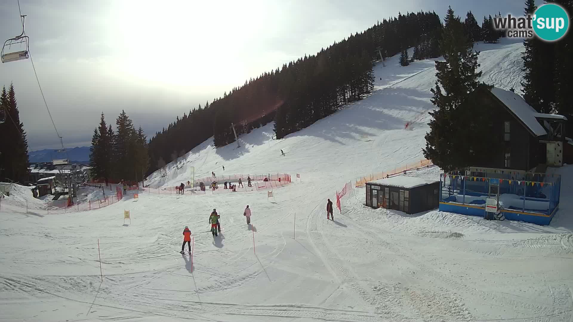 GOLTE skijalište web kamera – pogled na Medvedjak – Slovenija