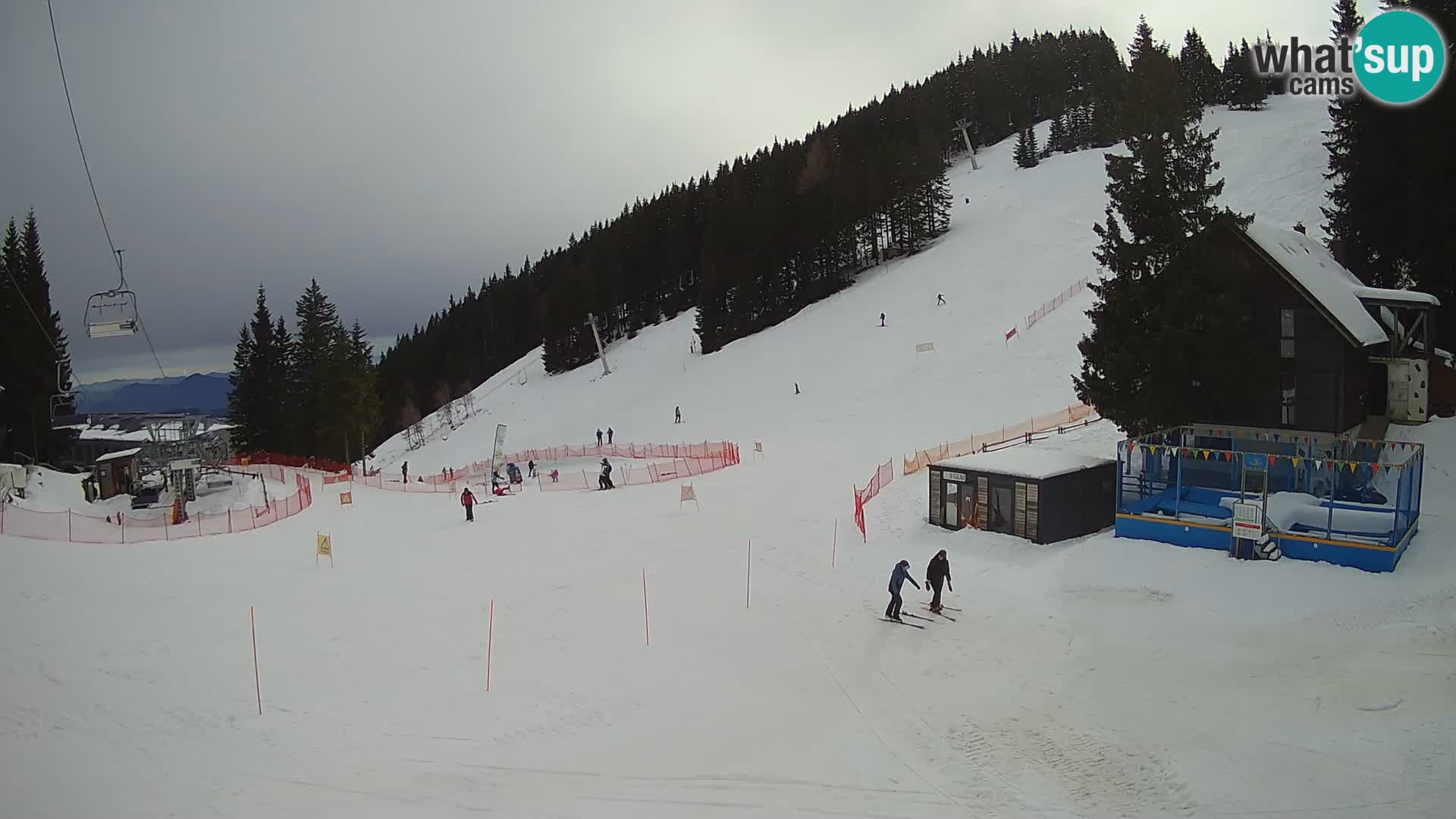 GOLTE Ski resort live webcam – view to Medvedjak – Slovenia