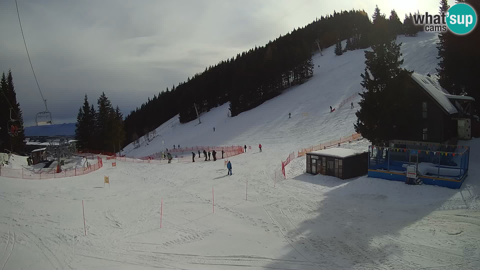 Cámara web en vivo de la estación de esquí GOLTE – vista a Medvedjak – Eslovenia