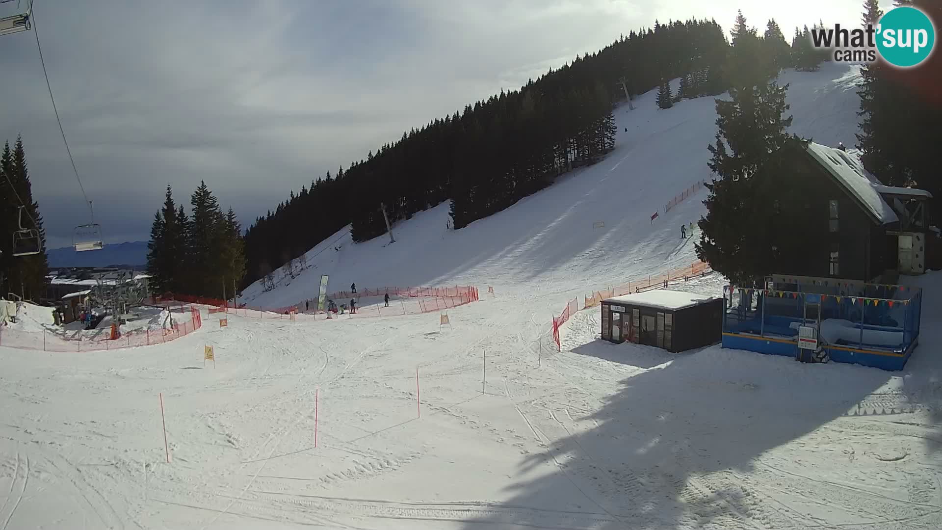 Cámara web en vivo de la estación de esquí GOLTE – vista a Medvedjak – Eslovenia