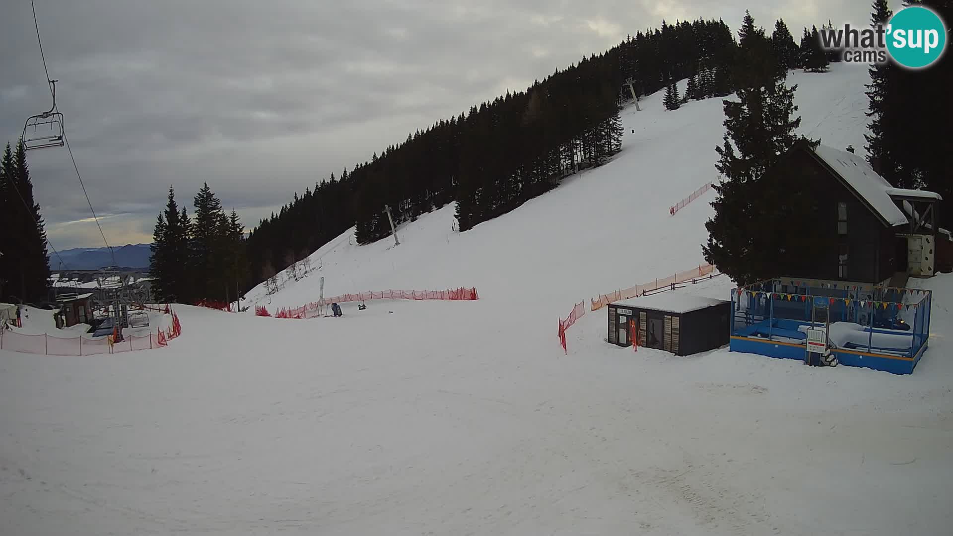 GOLTE Ski resort live webcam – view to Medvedjak – Slovenia