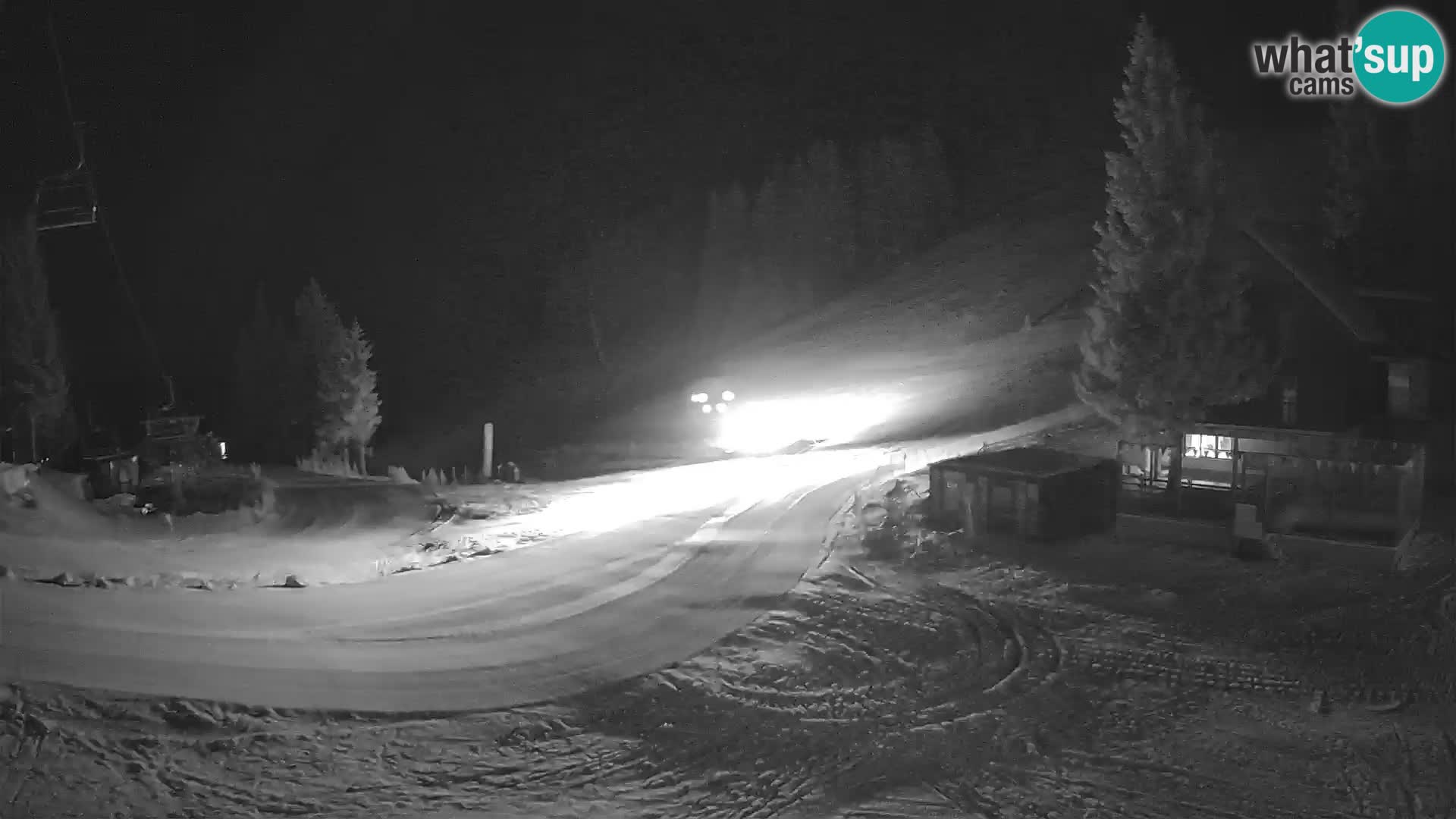 Cámara web en vivo de la estación de esquí GOLTE – vista a Medvedjak – Eslovenia