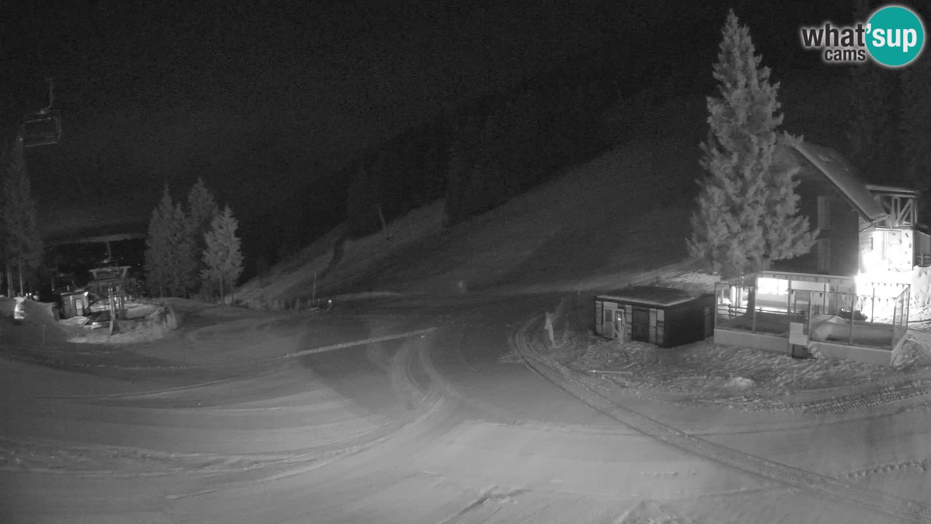 Cámara web en vivo de la estación de esquí GOLTE – vista a Medvedjak – Eslovenia